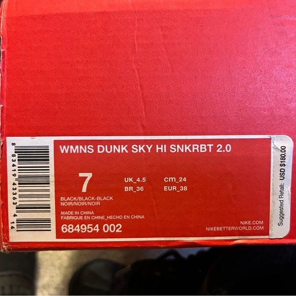 Nike Dunk Sky High Sneakerboot Wmns Size 7 - Picture 10 of 10